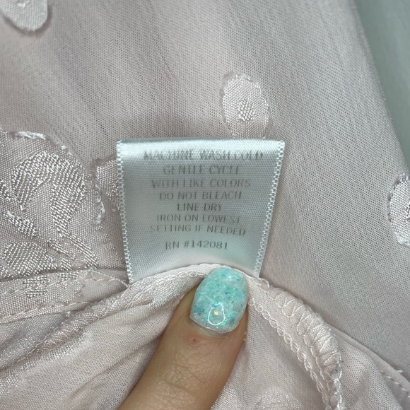 Francesca’s Christina Jacquard Tie Front Blouse - Picture 10 of 13